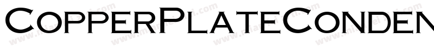 CopperPlateCondensed Bold字体转换